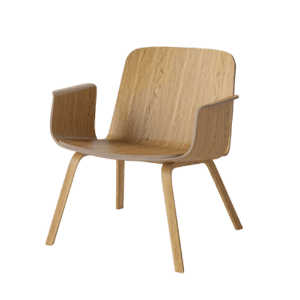 BOLIA Palm Veneer Lounge Chair - Oiled Oak