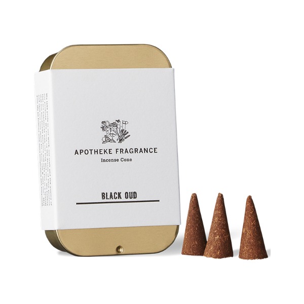 APOTHEKE FRAGRANCE Incense Cone - Black Oud