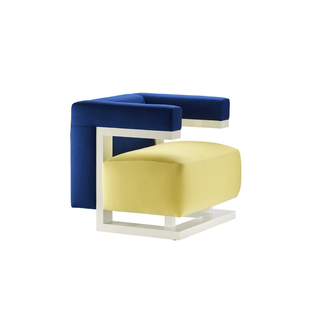 TECTA [Open Collab] F51 Armchair - Blue / Yellow