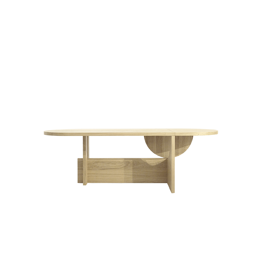 TECTA LOT Table - Oak Veneer (Fixed)