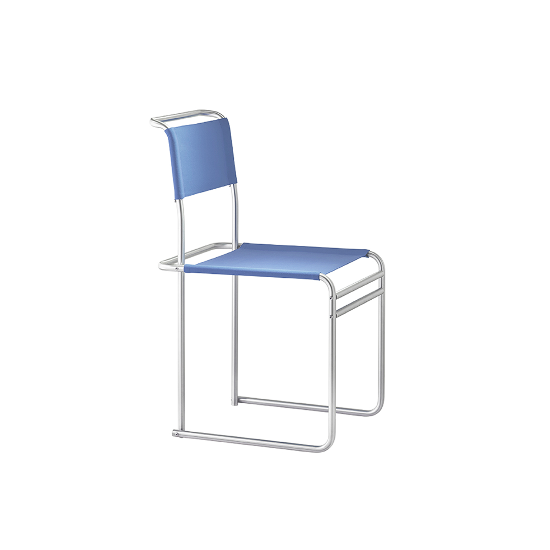 TECTA B40 Breuer Chair - Bauhaus Strap - Blue 2
