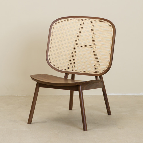CANE COLLECTION LOUNGE CHAIR - WALNUT
