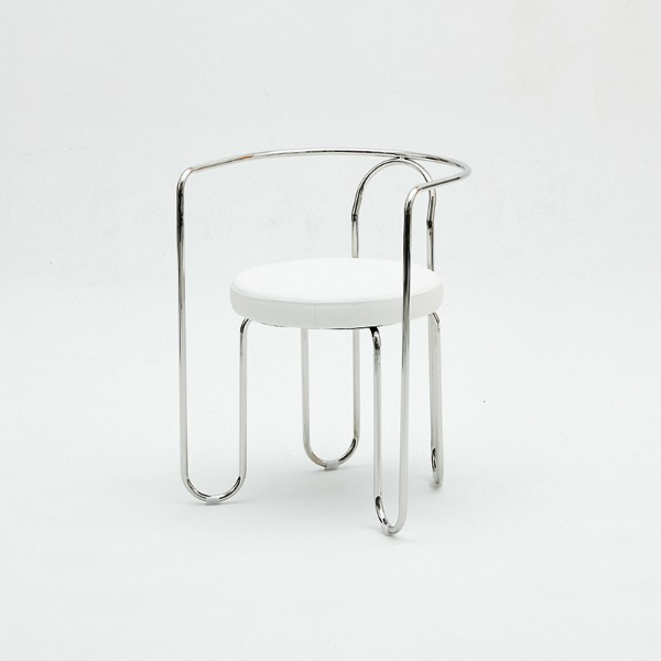 TXTURE Ch4 Dining Chair - White / Chrome