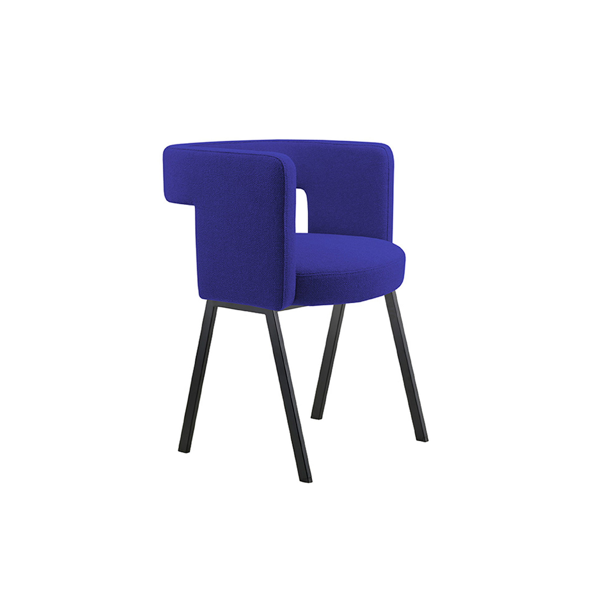 TECTA D8P Padded Armchair - Violet Blue