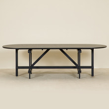 CANE COLLECTION TABLE - BLACK