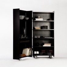Knud Holscher Roller Cabinet - Wood (Black)